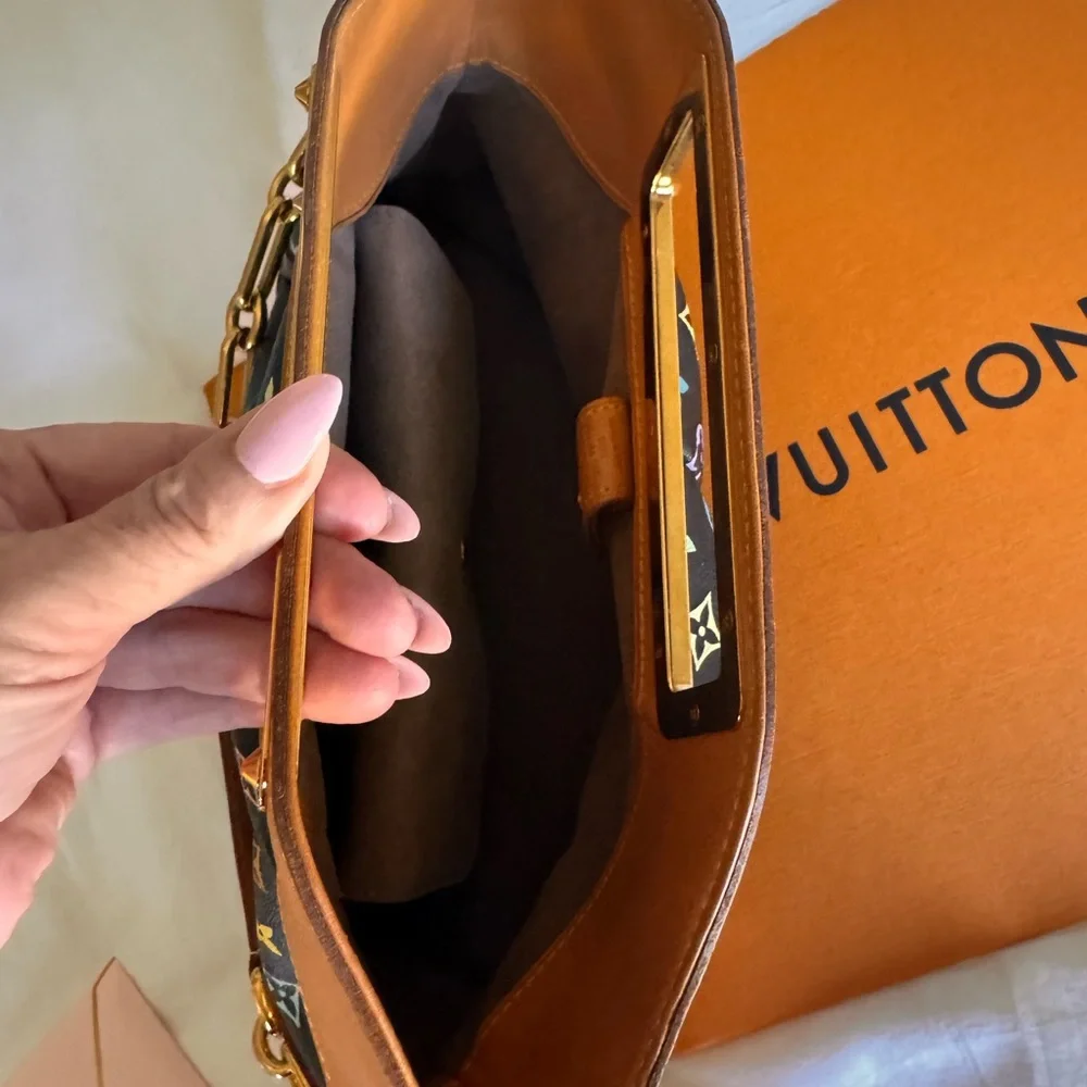 Louis Vuitton Multicolor Monogram Bag Judy Vintage Authentic - Picture 12 of 13